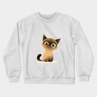 Cute cartoon cat Crewneck Sweatshirt